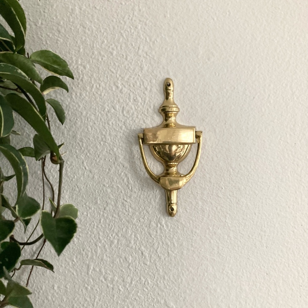 Brass door knocker